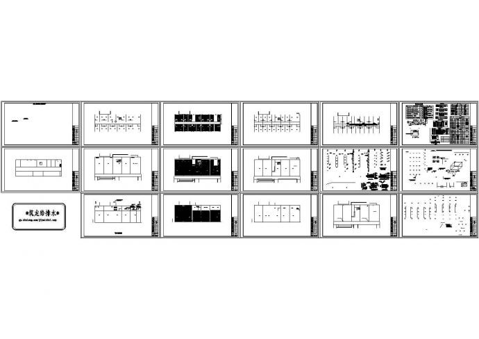 综合办公楼给排水、采暖施工CAD图纸设计_图1