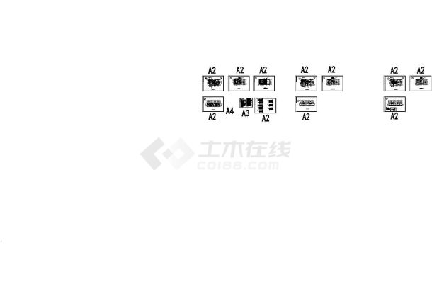 某二层教学楼电气CAD施工图纸-图一