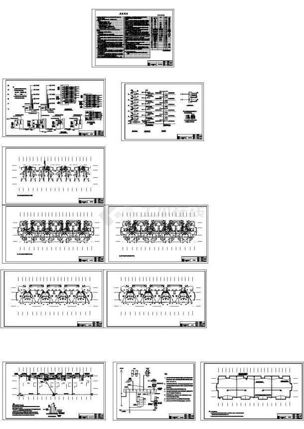 某小区六层住宅楼电气施工图纸-图一