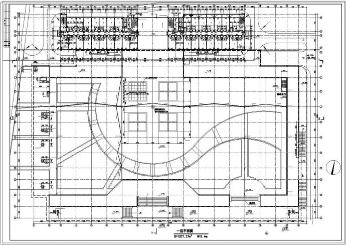 地下商场及宾馆建筑设计施工图纸_图1