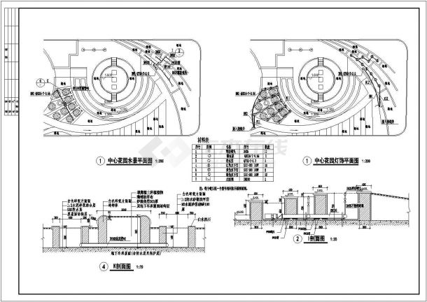 某居住区景观规划详细设计施工方案CAD图纸-图一
