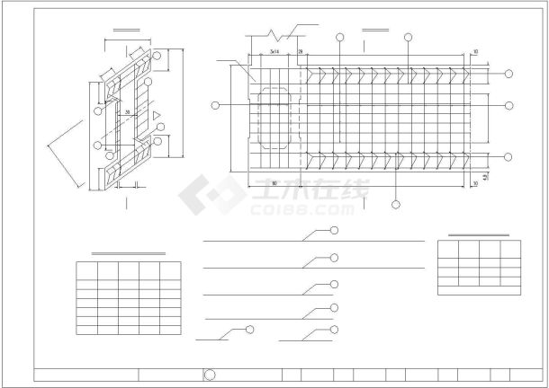 某县某大桥（1-50m箱形变截面悬链线肋拱）cad 图纸-图一