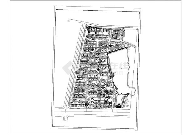 某小区景观规划详细设计施工方案CAD图纸-图一