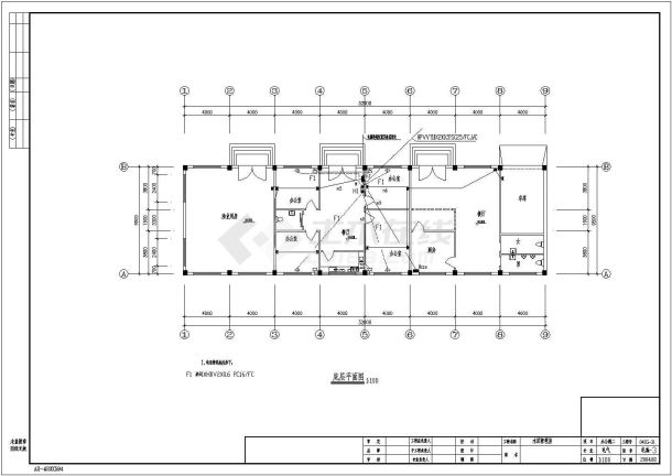 水库管理用房电气图 CAD图纸-图二