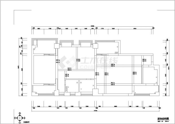 某现代高档住宅区三室两厅户型私宅欧式风格室内装修设计cad全套施工图（标注详细）-图一