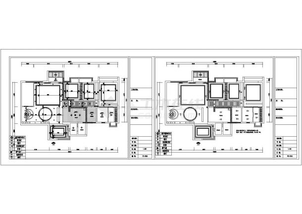 某四室两厅户型私宅室内精装修设计cad全套施工图（甲级院设计）-图二
