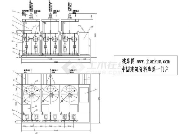 某锅炉用加药装置cad配置设计图（甲级院设计）-图一