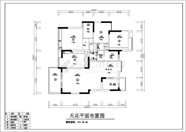 某(简约风格)住宅装修设计施工图-图一