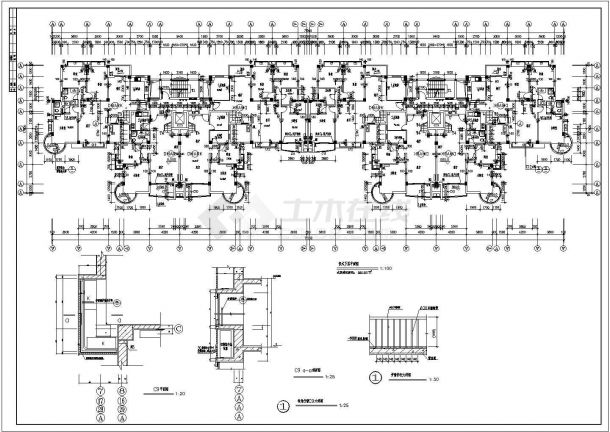 天津某小区小高层住宅楼设计全套施工CAD图纸-图二