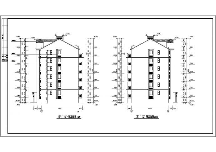 潍坊某小区住宅楼设计施工CAD图纸_图1