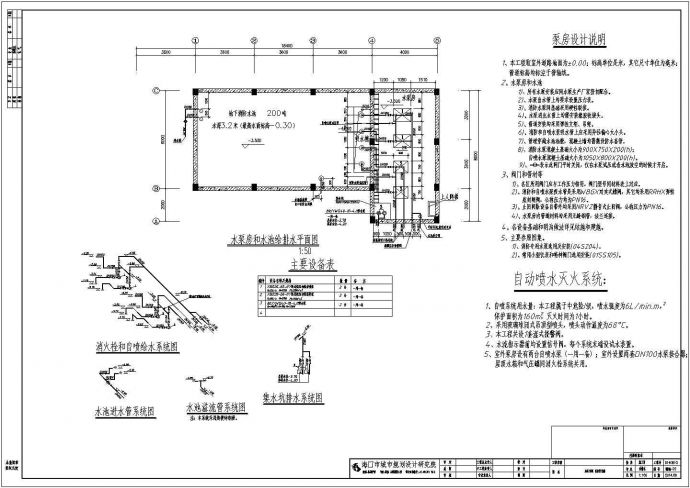 宁波某宾馆消防设计cad全套施工图纸（ 含设计说明）_图1