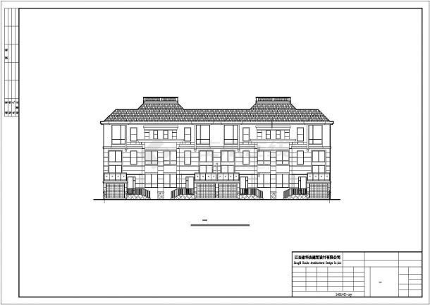 占地320平米3层框架结构独栋别墅全套平立剖面设计CAD图纸-图一