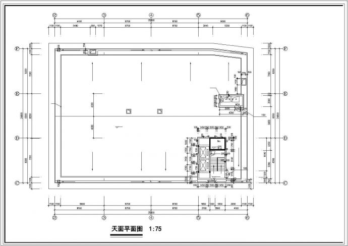 广州某酒店建筑设计cad平面图纸_图1