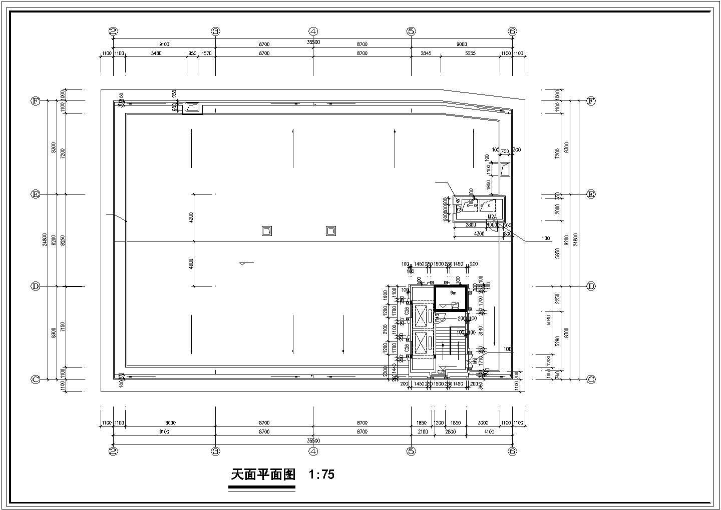 广州某酒店建筑设计cad平面图纸