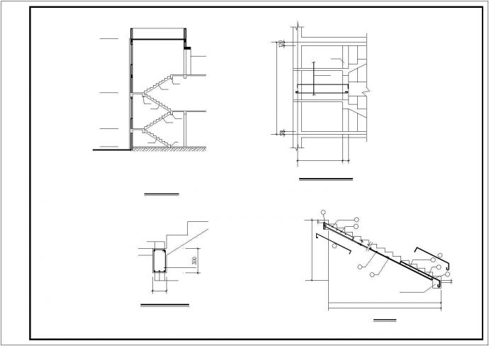 徐州某村镇265平米2层框混结构单体别墅建筑和结构设计CAD图纸_图1