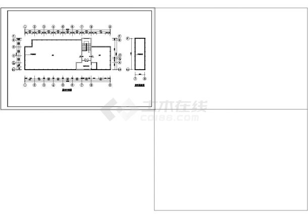 宏声大酒店建筑设计cad结构施工图纸-图一