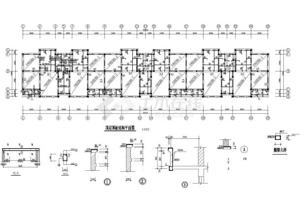 某五层住宅结构图纸（含设计说明）-图二