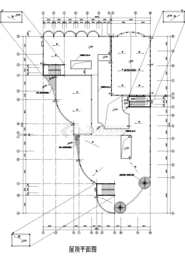 某地区幼儿园建筑设计施工CAD参考图-图二