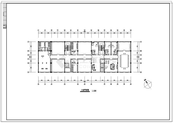 某大型酒店建筑设计cad施工图(总图)-图一