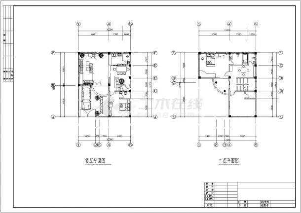 经典12套新农村别墅设计cad建筑方案图（甲级院设计）-图二