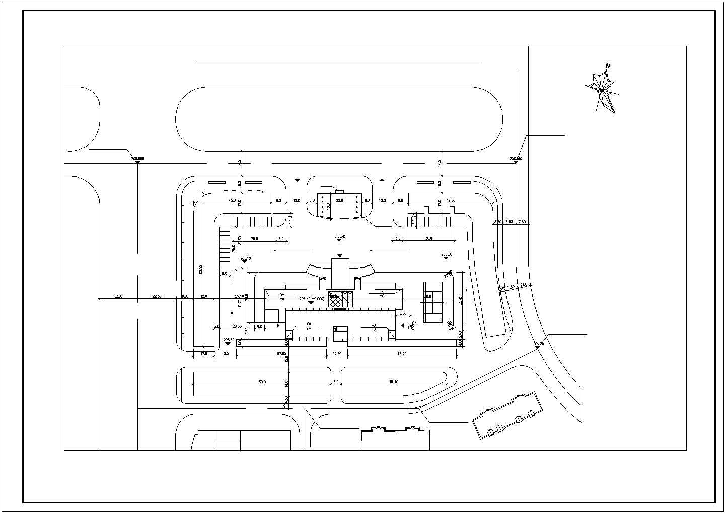 1.3万平米9层星级大酒店全套建筑设计CAD图纸