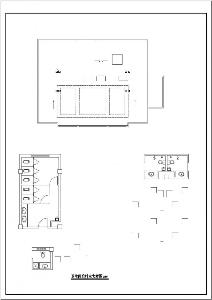 郑州某2600平米7层高档连锁旅馆建筑设计CAD图纸_图1