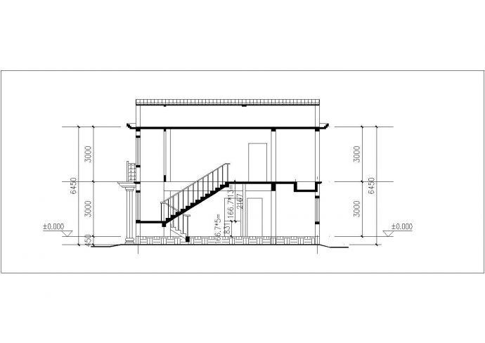 湘潭市前进新村176平米2层砖混结构单体别墅平立剖面设计CAD图纸_图1