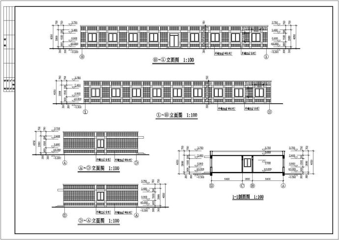 某城市职工宿舍设计施工CAD图纸_图1