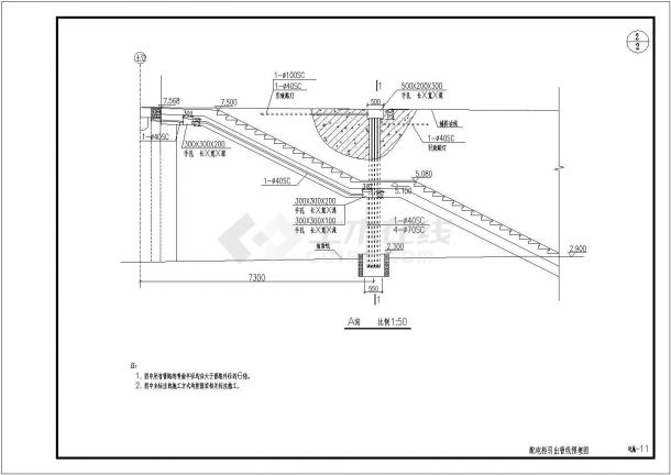 某桥电气照明施工图 CAD图纸-图一