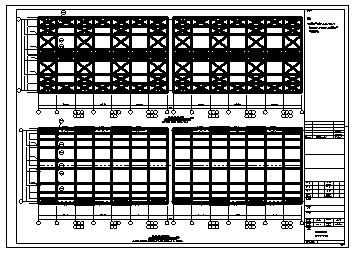 厂房设计_30米跨米单层钢结构式门式厂房结构施工cad图纸-图一