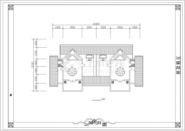 301平方米独栋豪华别墅户型CAD施工设计图-图一