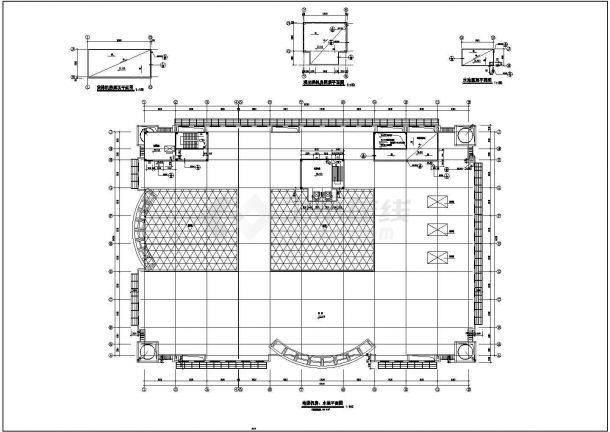 青岛市某地商场建筑设计CAD布置图-图一