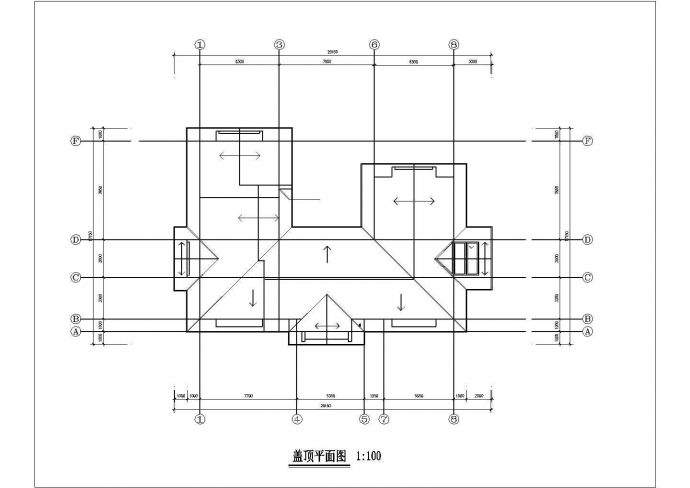 566.5平方米独栋别墅户型施工CAD平面图_图1