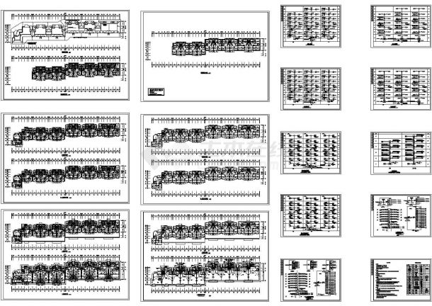 浙江某商住楼电气建筑施工设计cad图纸，共16张-图二