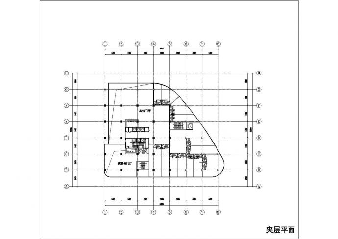 珠海市某19层高丹商务宾馆全套建筑设计CAD图纸_图1