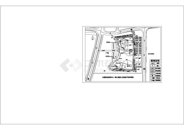 -[江苏]会展中心工程施工现场总平面布置图CAD-图二