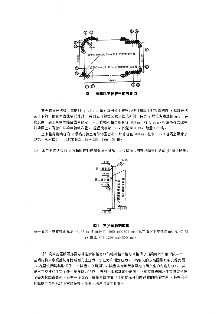 福州平安大厦深基坑设计与施工-图二