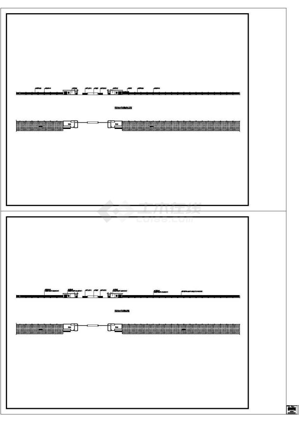 某3090平米公建,围墙,室外景观工程土建设计图-图一