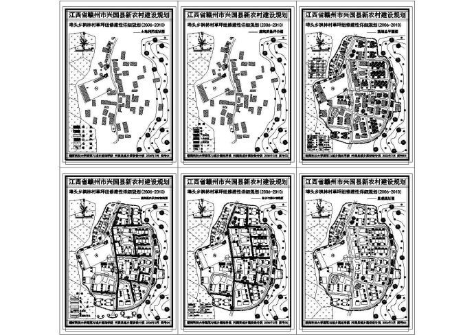 某县新农村建设规划设计cad图(含总平面图，共六张)_图1