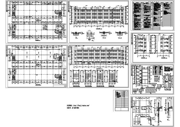 3层4400平米沿海地区投资公司厂房建筑施工图纸【含目录 说明】-图一