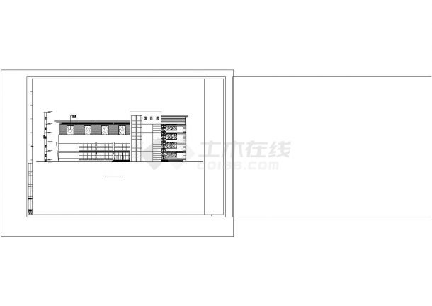 某四层商场建筑CAD设计施工图-图二