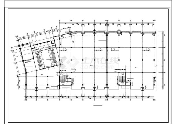 大型商场建筑施工设计cad图，含施工说明-图二