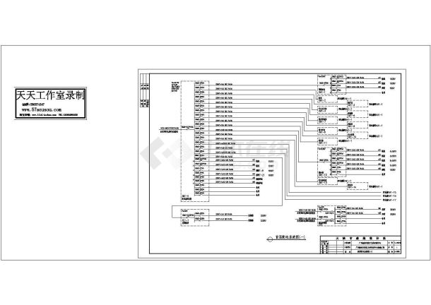 广州经济开发区文体活动中心改造工程配电设计cad图纸-图一