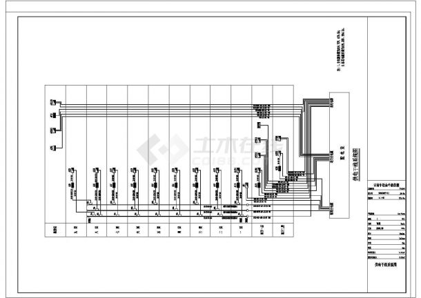 办公楼设计_北京某多层办公楼商住楼全套CAD电气施工设计图纸-图二