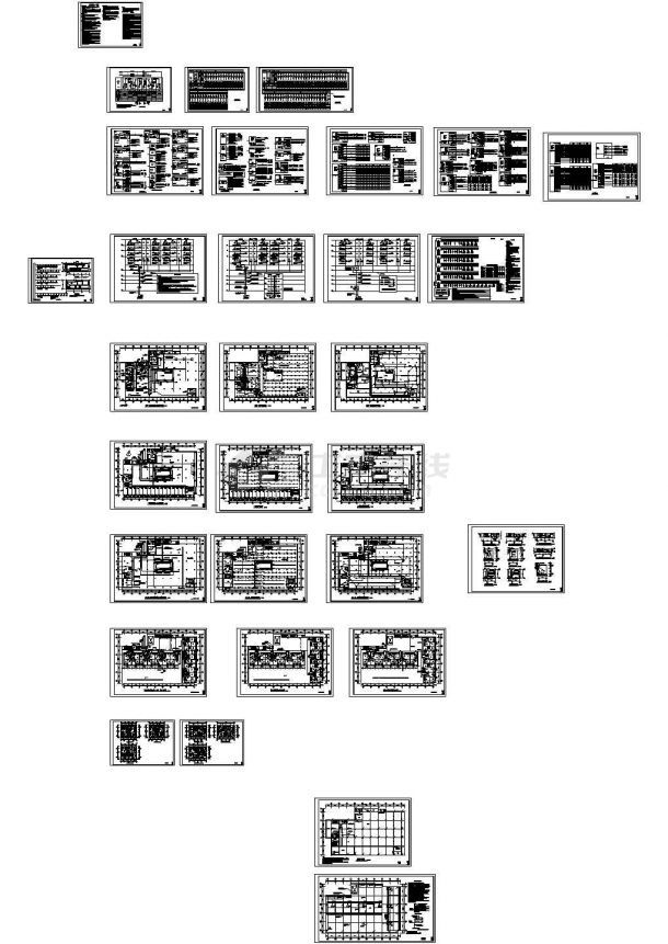 某八层商厦全套电气CAD施工图-图一