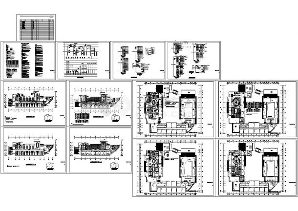 某四层酒店装修电气CAD施工图-图二
