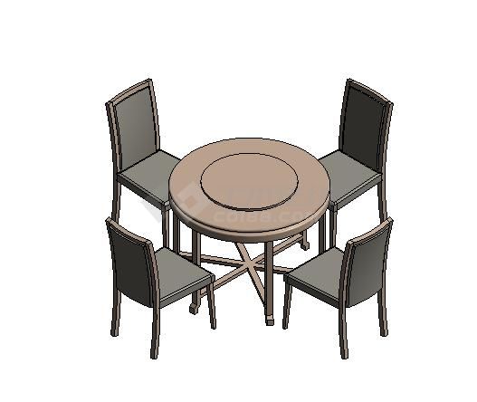 家具-3D-桌椅-桌椅组合-中餐桌椅组合