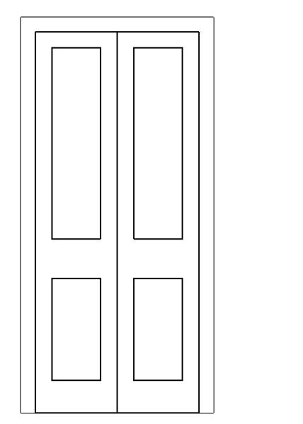  门-普通门-折叠门-2块嵌板_图1