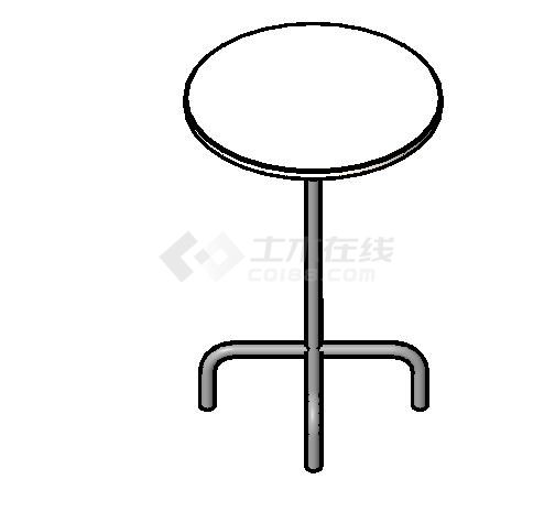 家具-3D-桌椅-桌子-咖啡桌 - 圆形