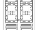  门-装饰门-中式-中式双扇门5图片1